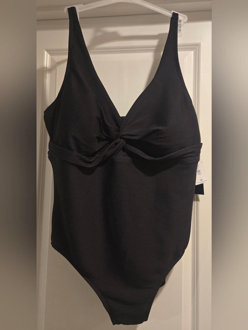 Land's End Black One-Piece Plus Sized Swimsuit